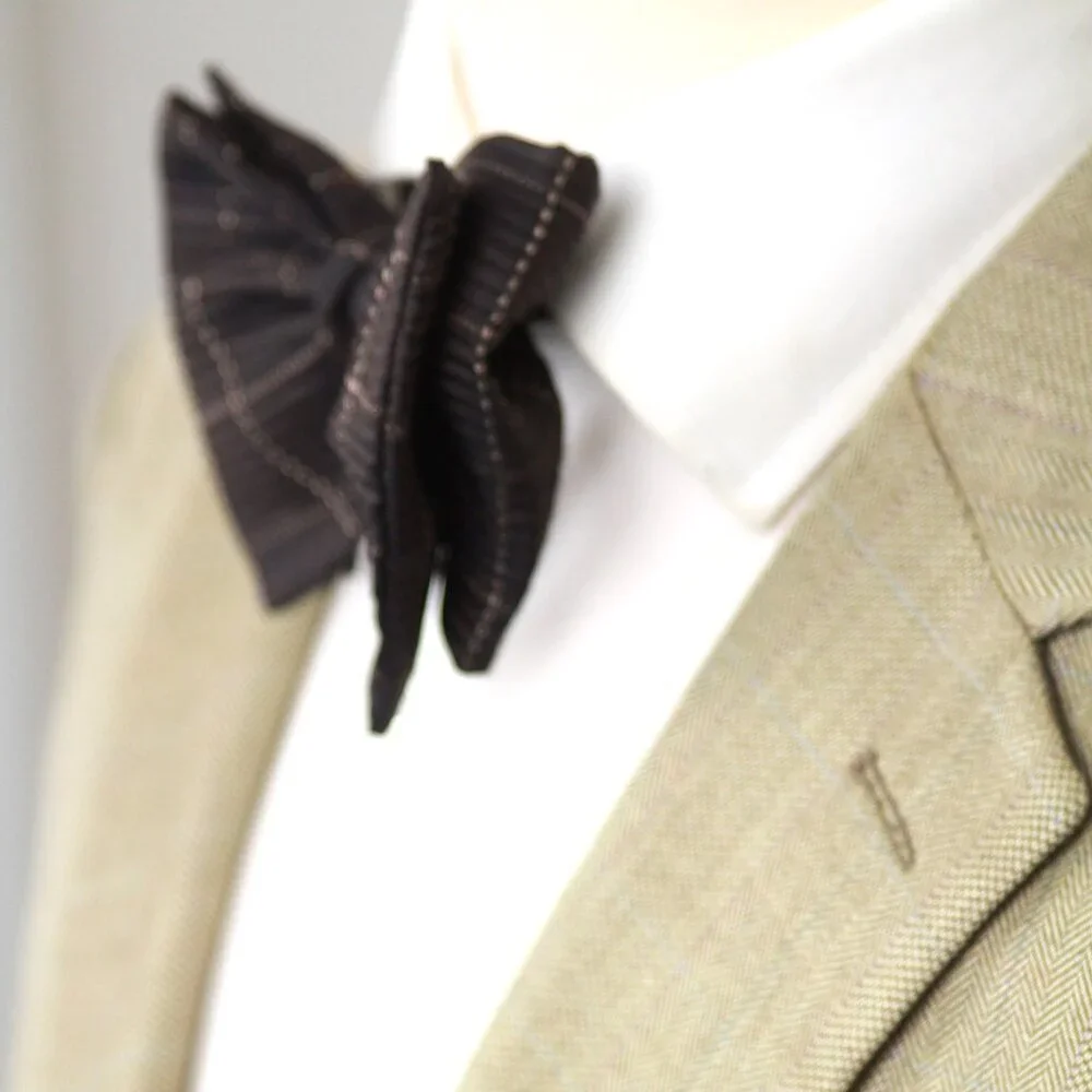 Men's Self-tied Bow Tie Big Butterfly Bow‎ tie 100%silk Textured S715